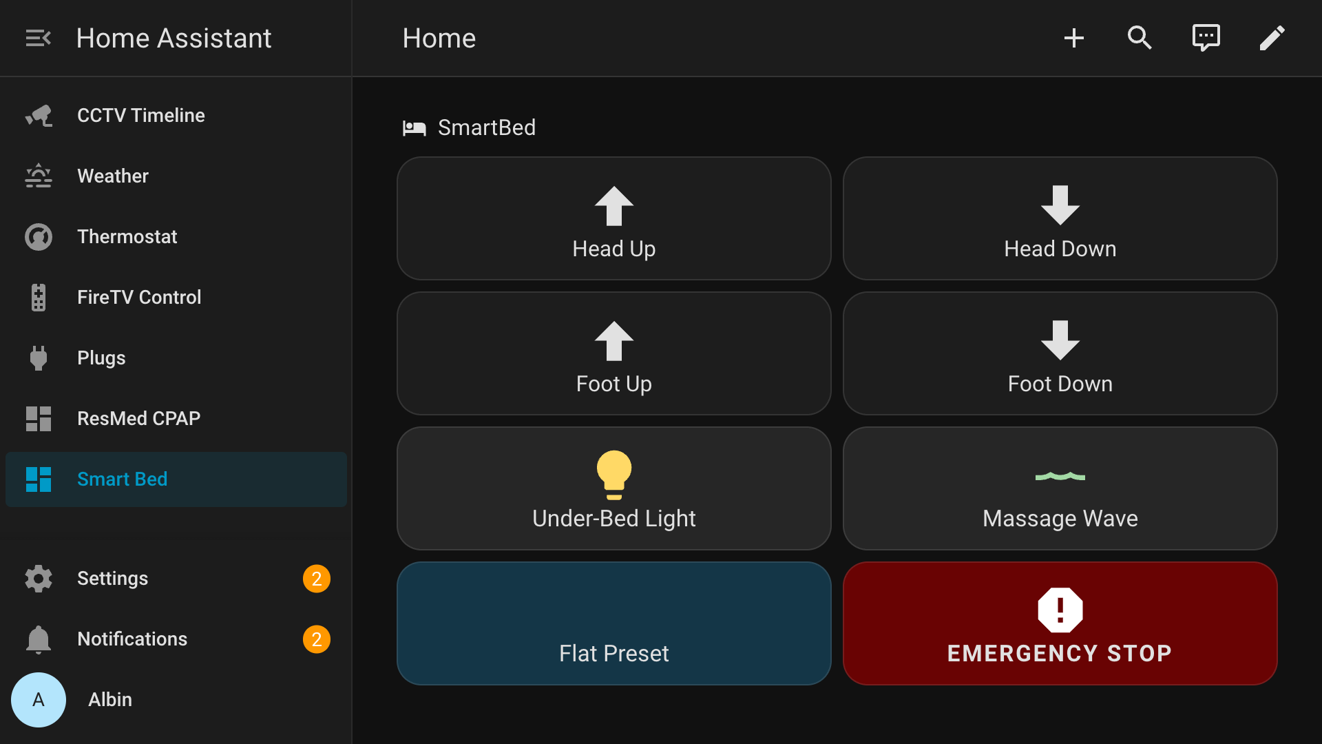 My bed base just got smarter with an ESP32